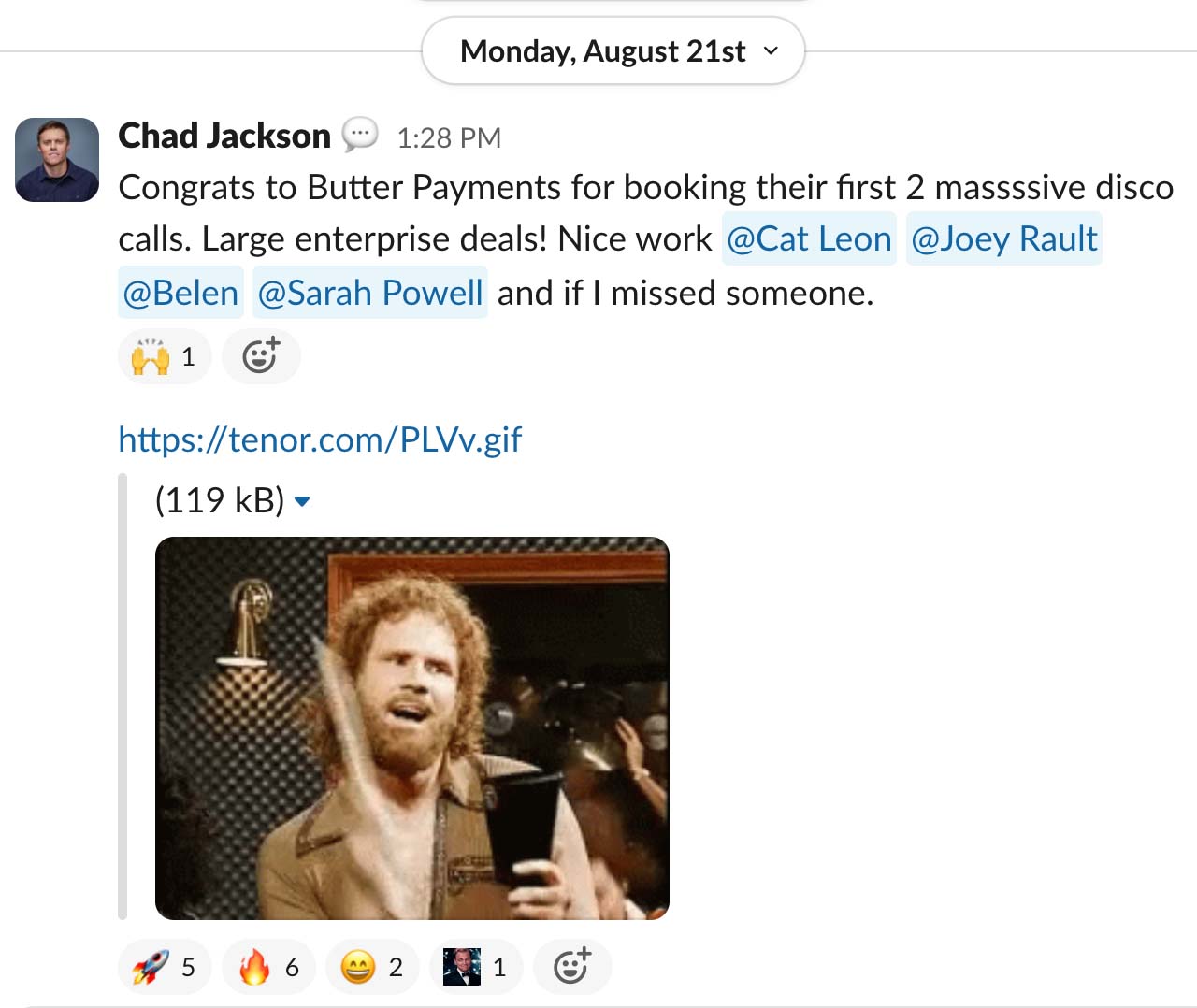 Slack_butter payments